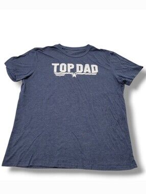 Top Dad Shirt Size XL By Top Gun Graphic Print T-Shirt Movie Tee Dad Graphic Tee